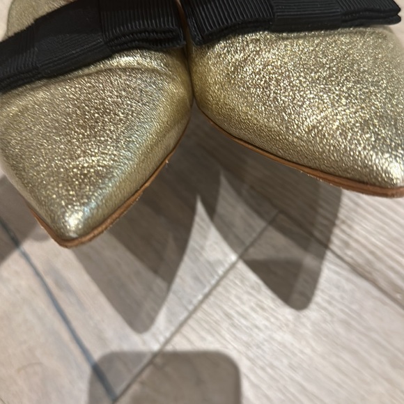 Jimmy Choo gold flats size 40 - Picture 2 of 5